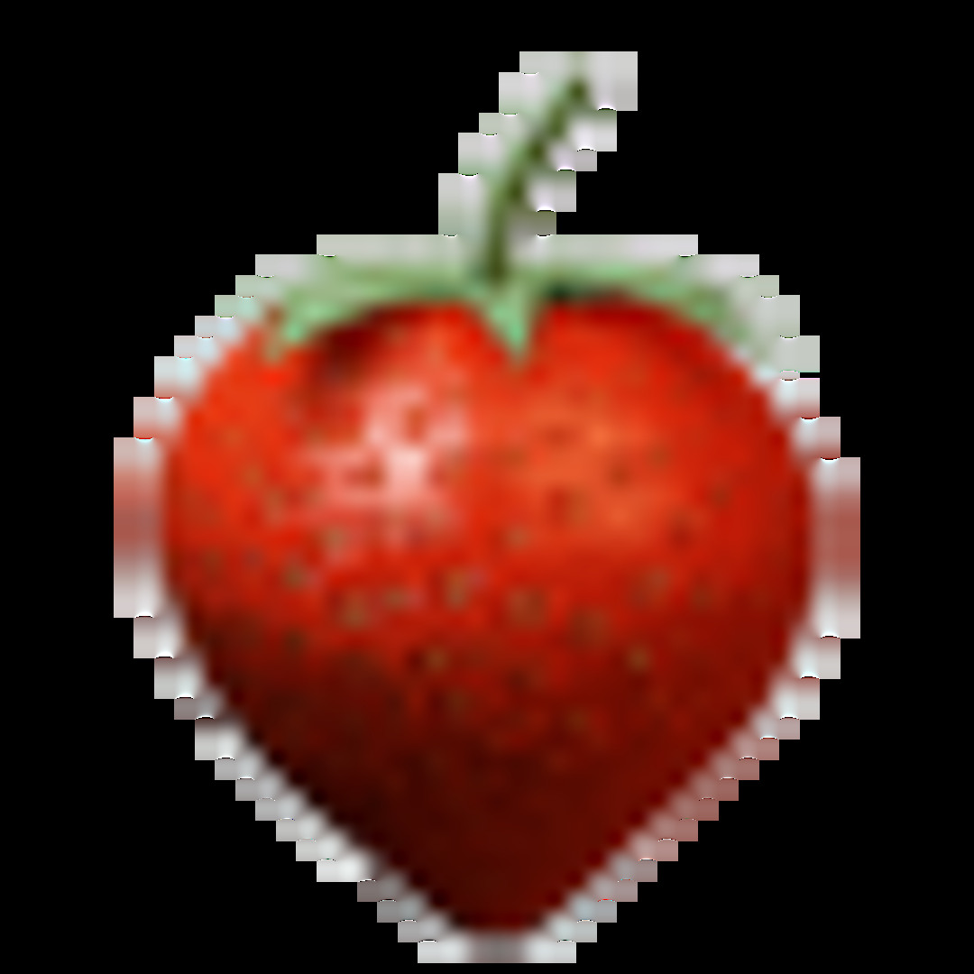 A strawberry on a black background, Ryan's SoundCloud avatar.